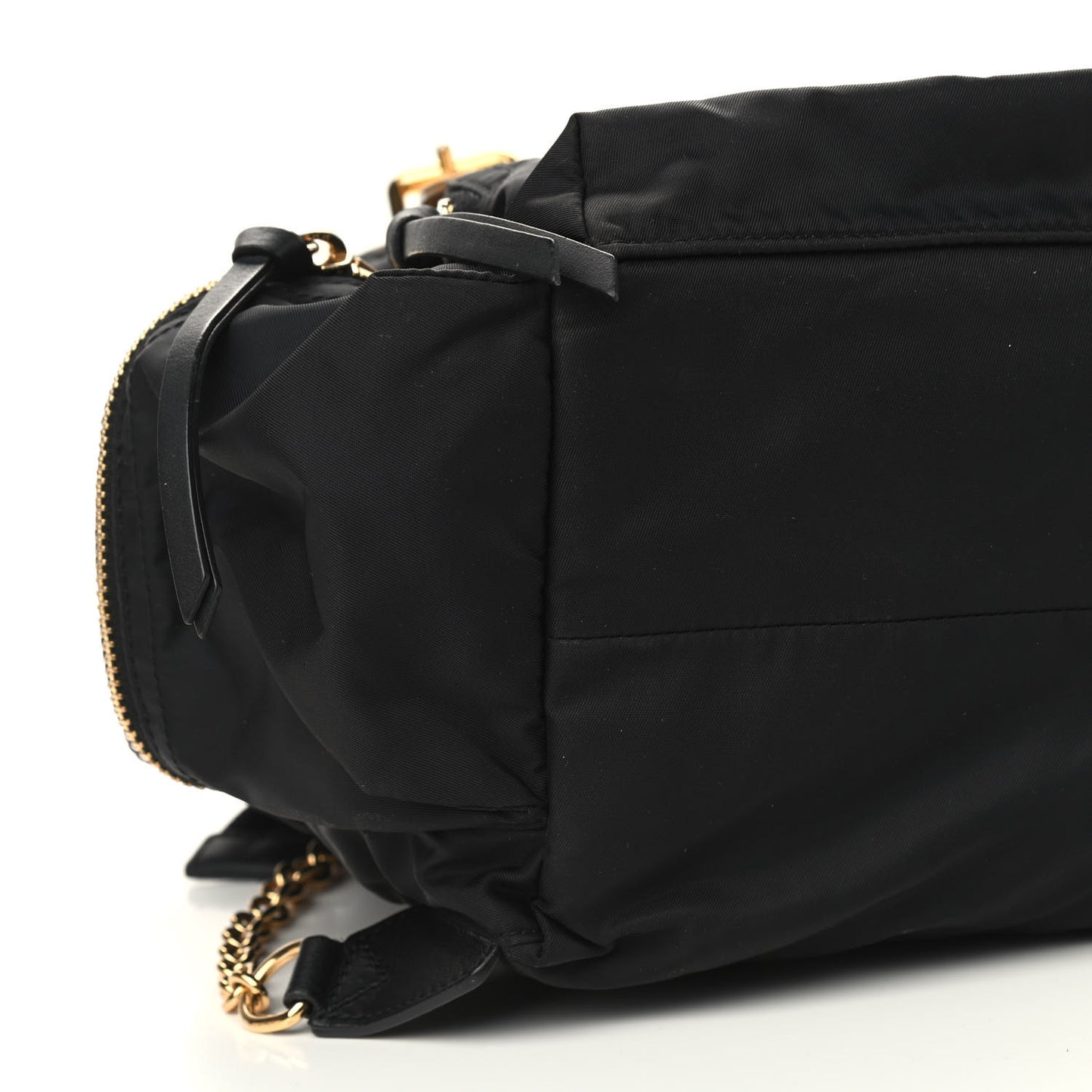 Nylon Medium Rucksack Runway Backpack Black Gold
