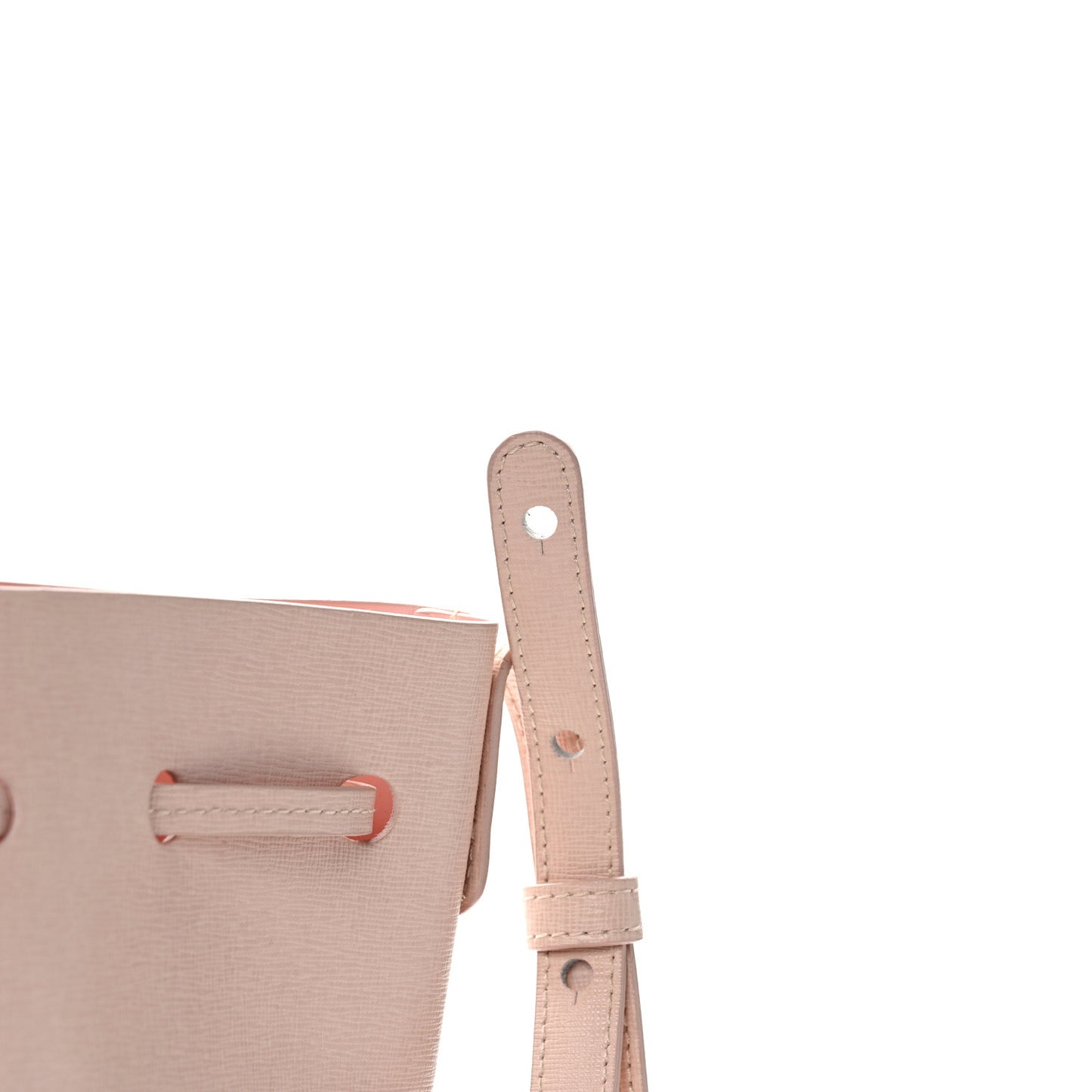 MANSUR GAVRIEL Saffiano Mini Bucket Bag Rosa