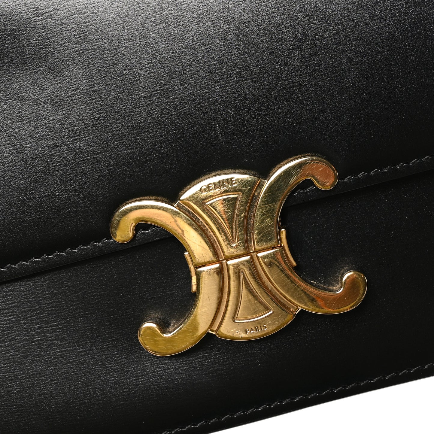 Shiny Calfskin Teen Triomphe Black