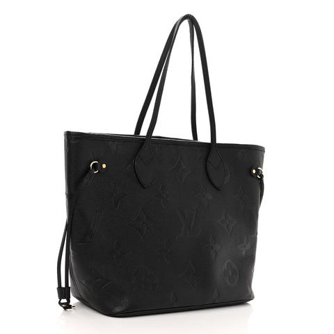 LOUIS VUITTON Empreinte Monogram Giant Neverfull MM Black