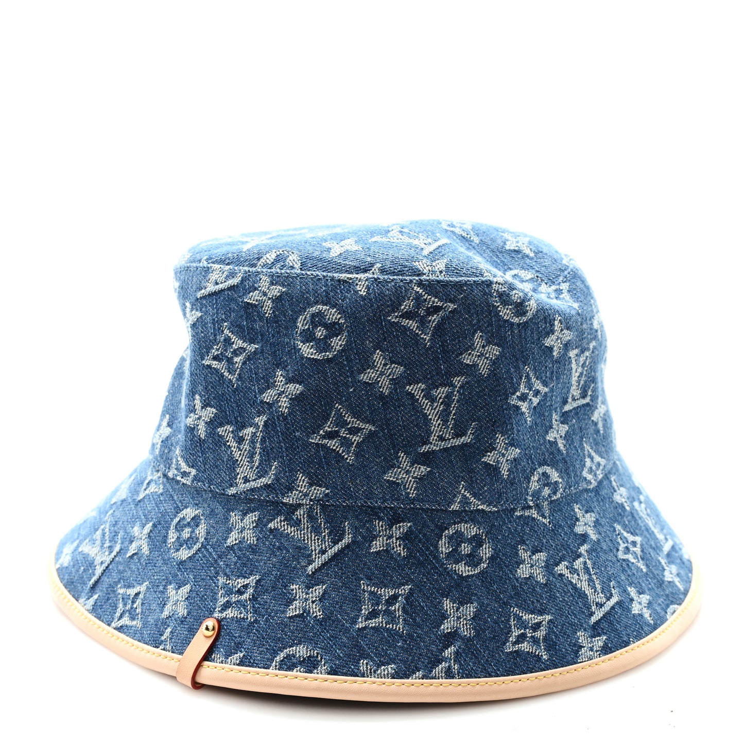 Monogram Denim Jacquard LV Remix Bucket Hat M Blue