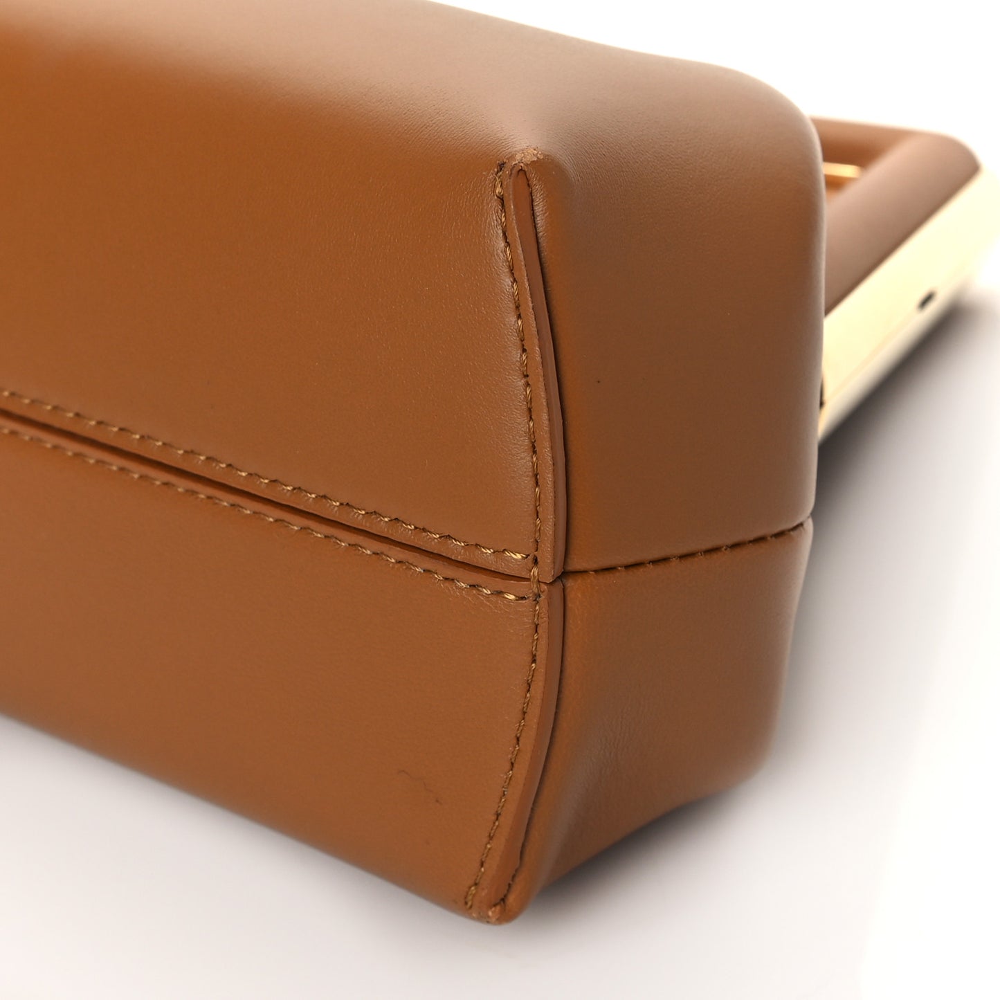 Shiny Nappa Small Fendi First Caramello