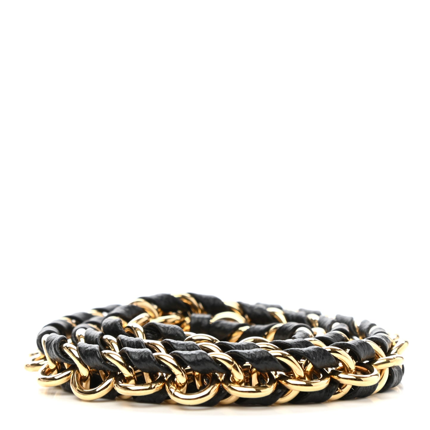 Calfskin Multi Pochette Chain Shoulder Strap Black Gold
