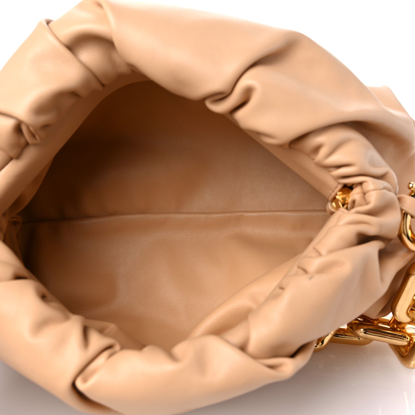 Calfskin The Pouch Chain Almond