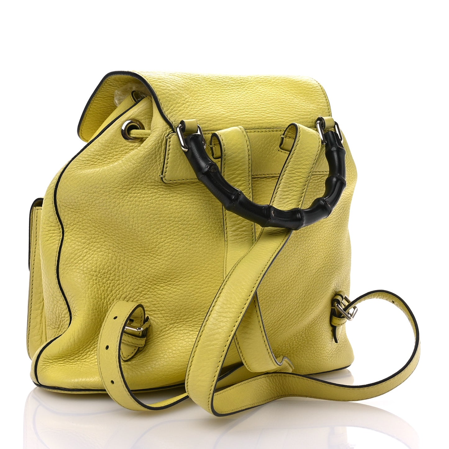 Cellarius Calfskin Medium Bamboo Backpack Mimosa Flower