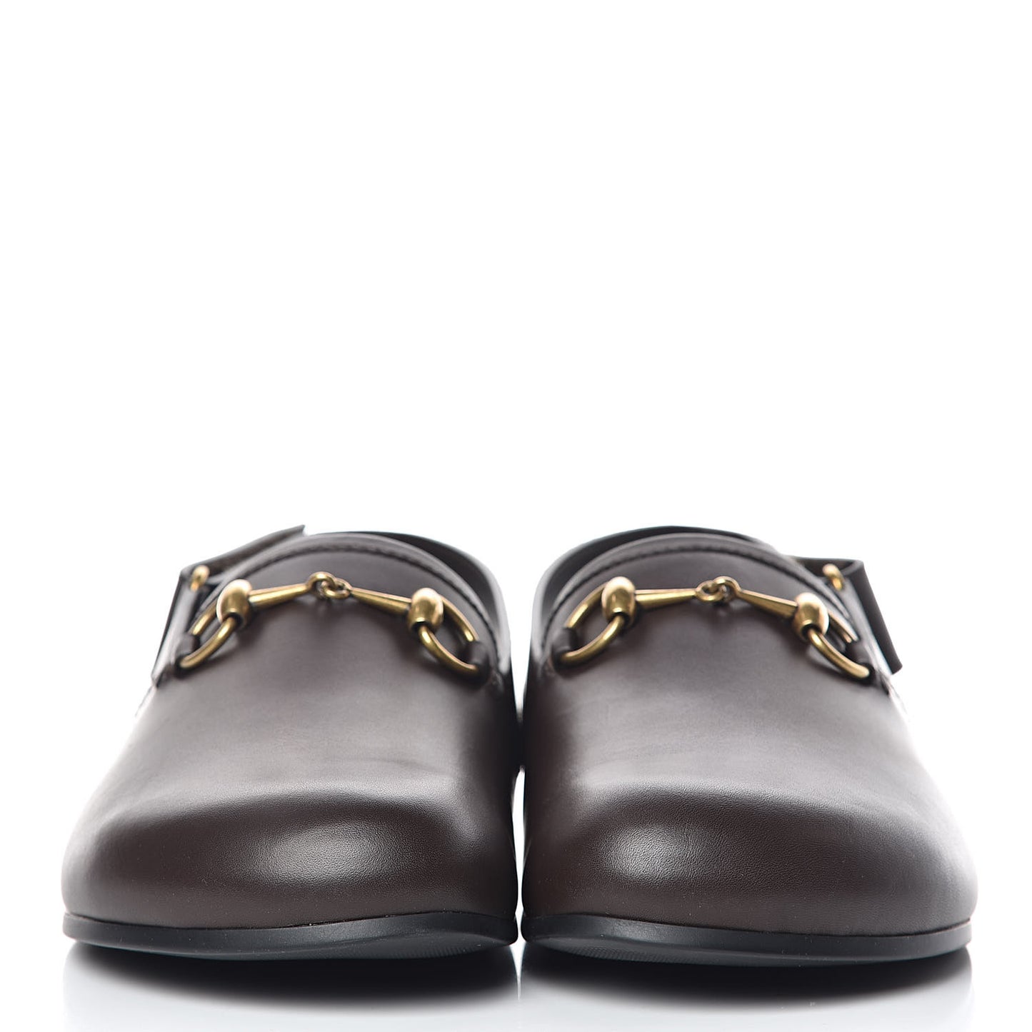 Calfskin Mens Horsebit River Slingback Slippers 7 Cocoa