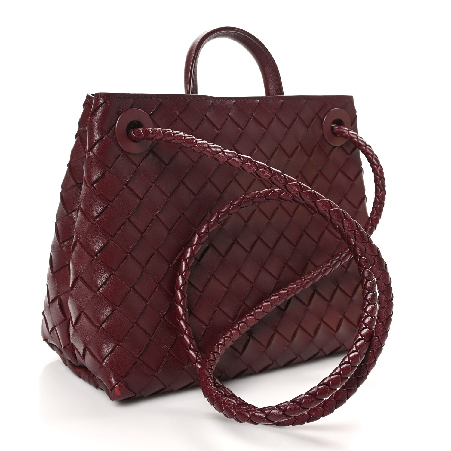 Bottega Veneta Nappa Intrecciato Small Andiamo Shoulder Bag Barolo 2 of 10