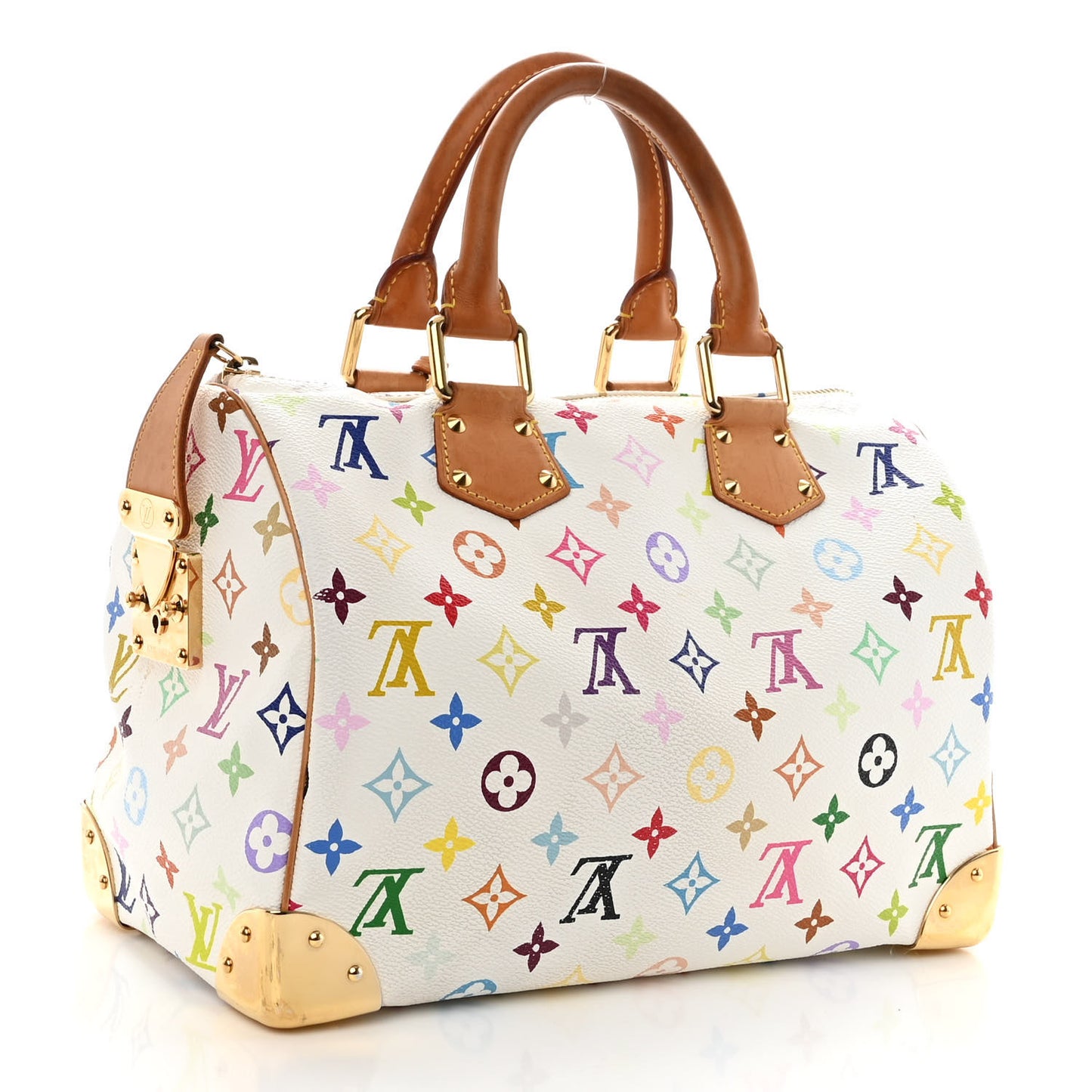 Monogram Multicolor Speedy 30 White