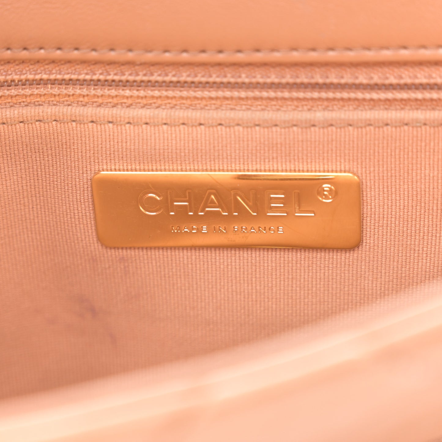 Lambskin Quilted Medium Chanel 19 Flap Brown