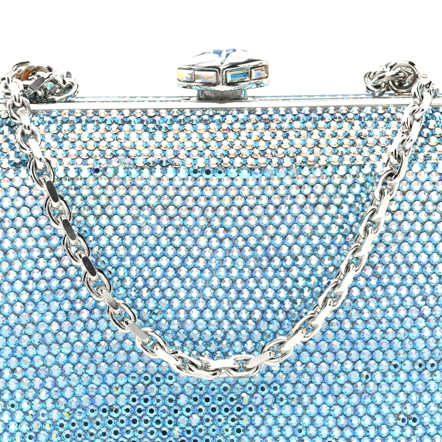 Swarovski Crystal Minaudiere Clutch Blue