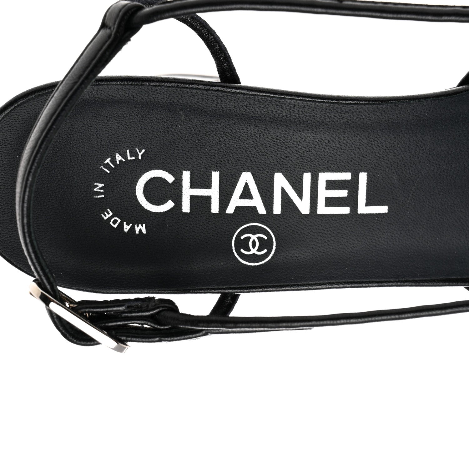 Chanel Lambskin Satin Slingback Cap Toe Bow Pumps 36.5 Black 6 of 9