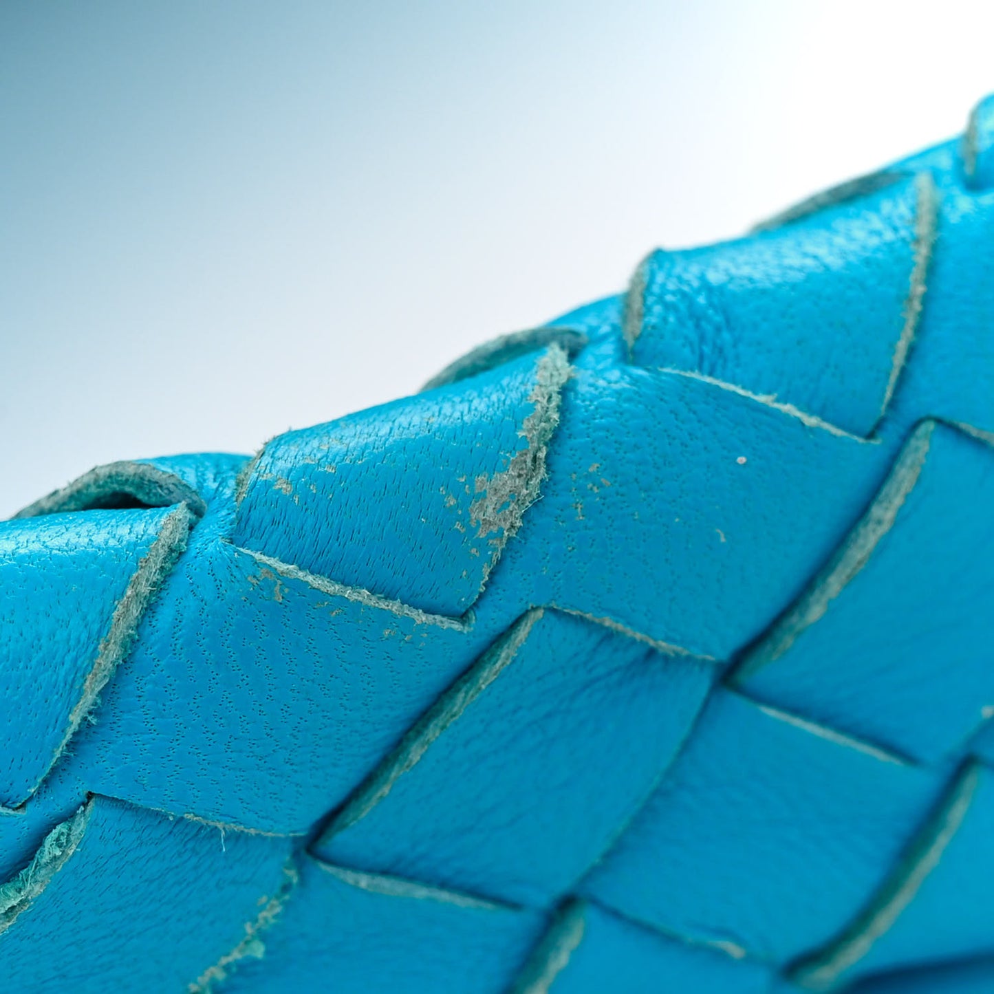 Nappa Intrecciato Medium Veneta Hobo Turquoise