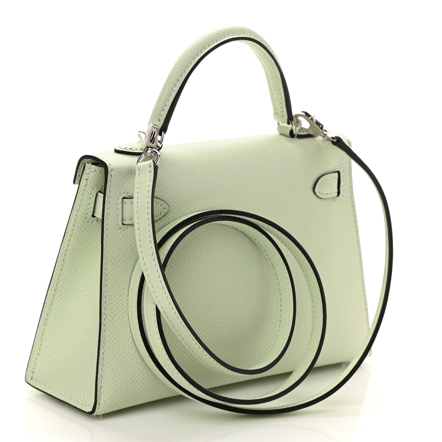 Epsom Mini Kelly Sellier 20 Vert Fizz