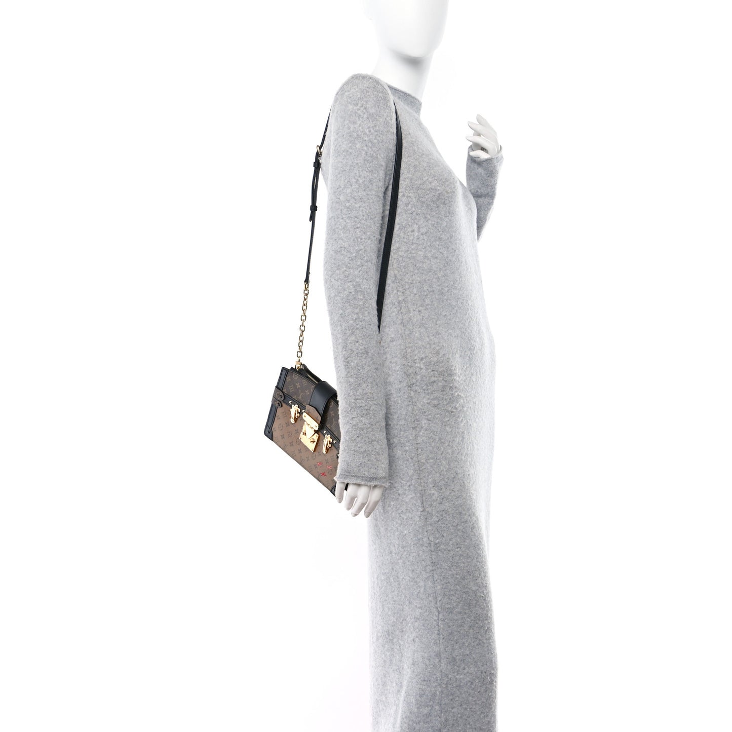 Reverse Monogram Trunk Clutch