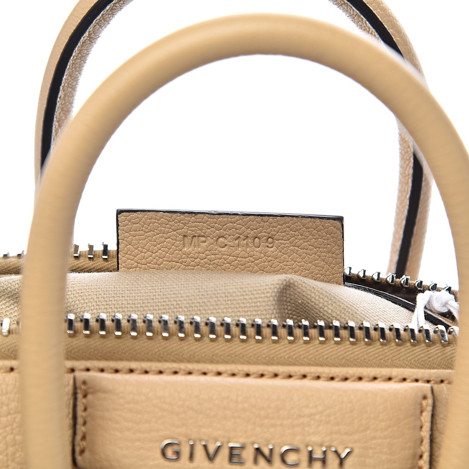 Givenchy Sugar Goatskin Mini Antigona Beige Camel 7 of 11