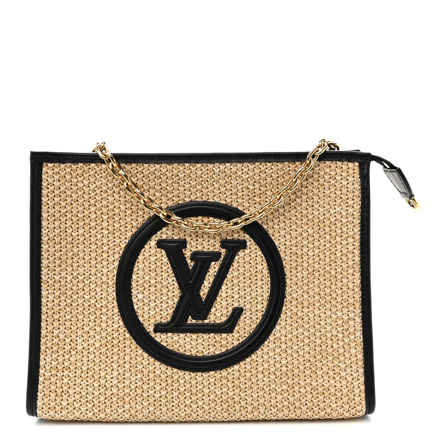 Louis Vuitton Raffia Calfskin Monogram Giant Pouch 1927775