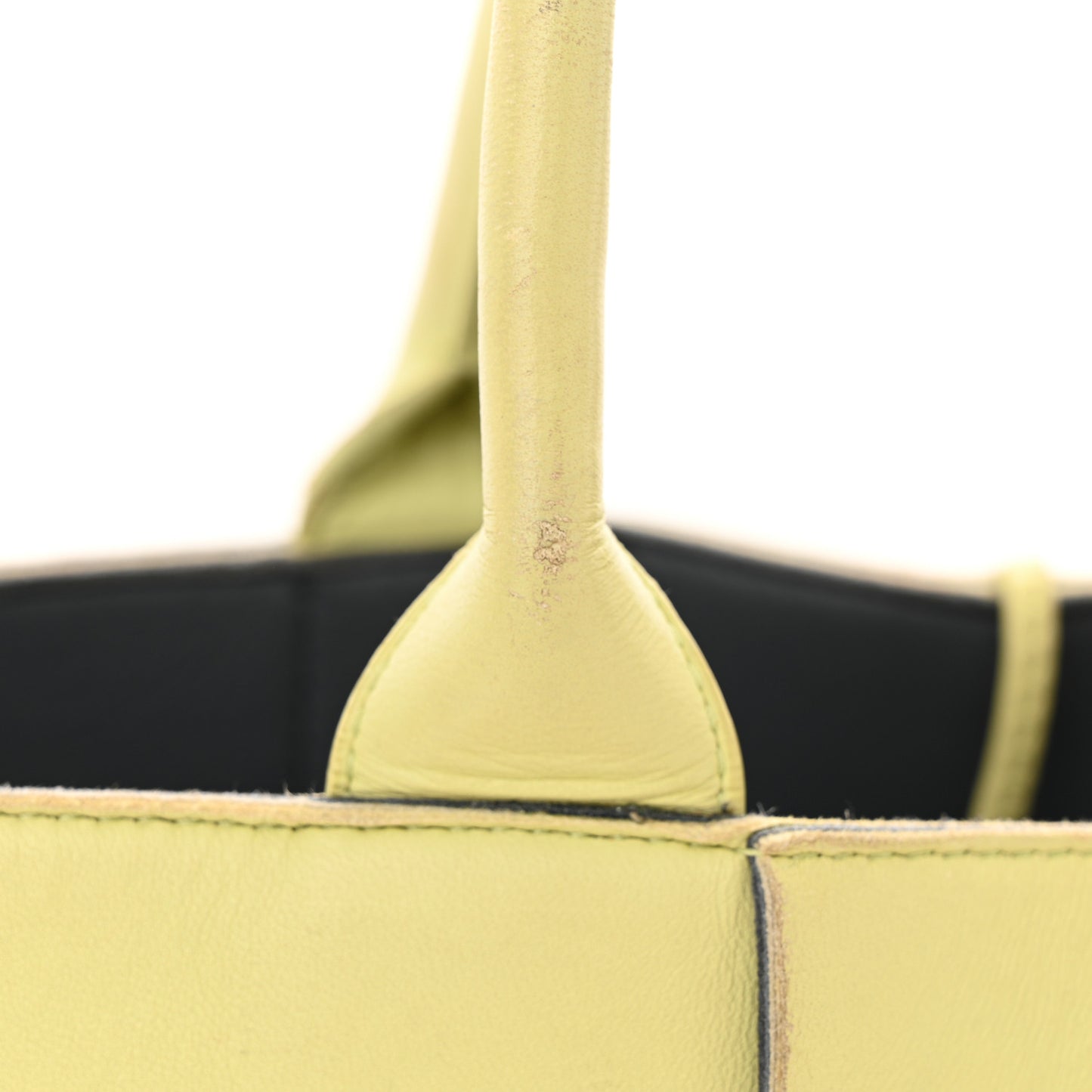Nappa Maxi Intrecciato Small Arco Tote Lemon