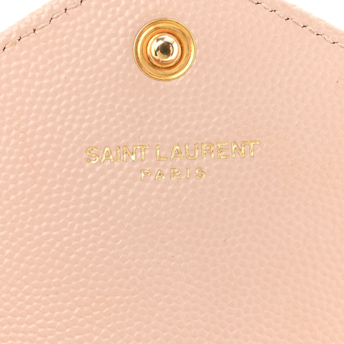 Grain De Poudre Matelasse Chevron Monogram Envelope Chain Wallet Pale Pink