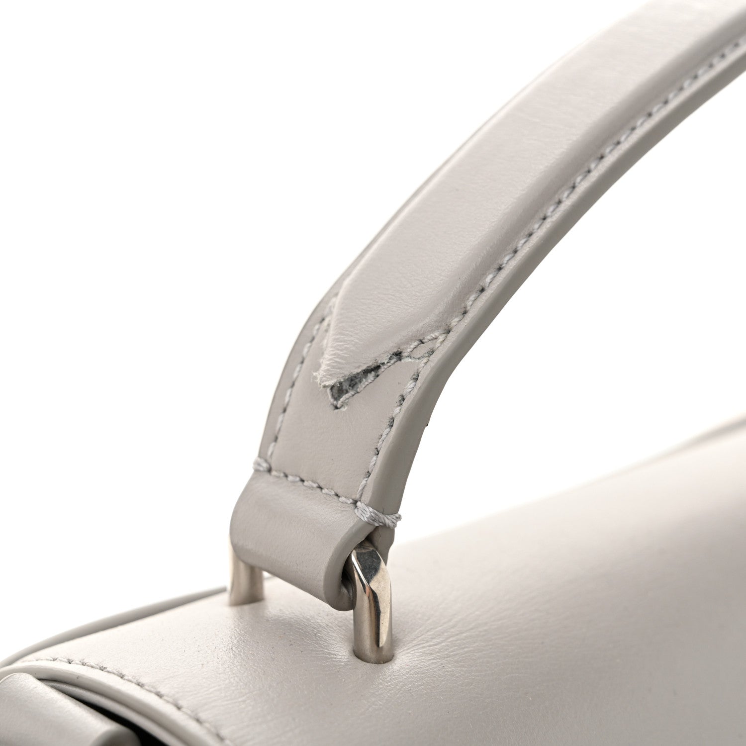 Mulberry High Gloss Calfskin Lana Top Handle Pale Grey 11 of 13
