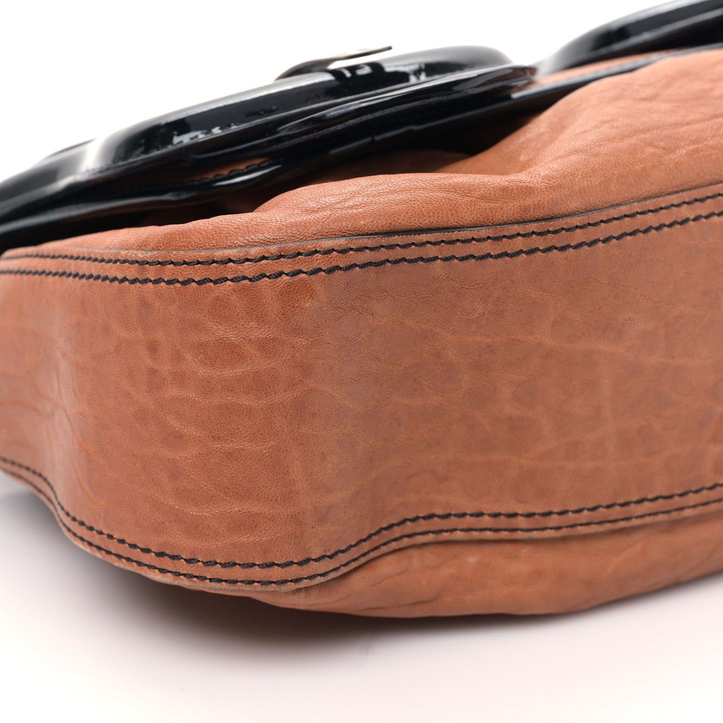 Nappa Patent B Bag Osso Black