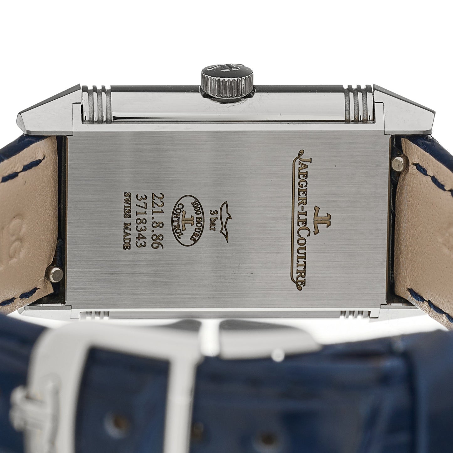 Stainless Steel Alligator 21mm Reverso Classic Manual Winding Watch Q2608440