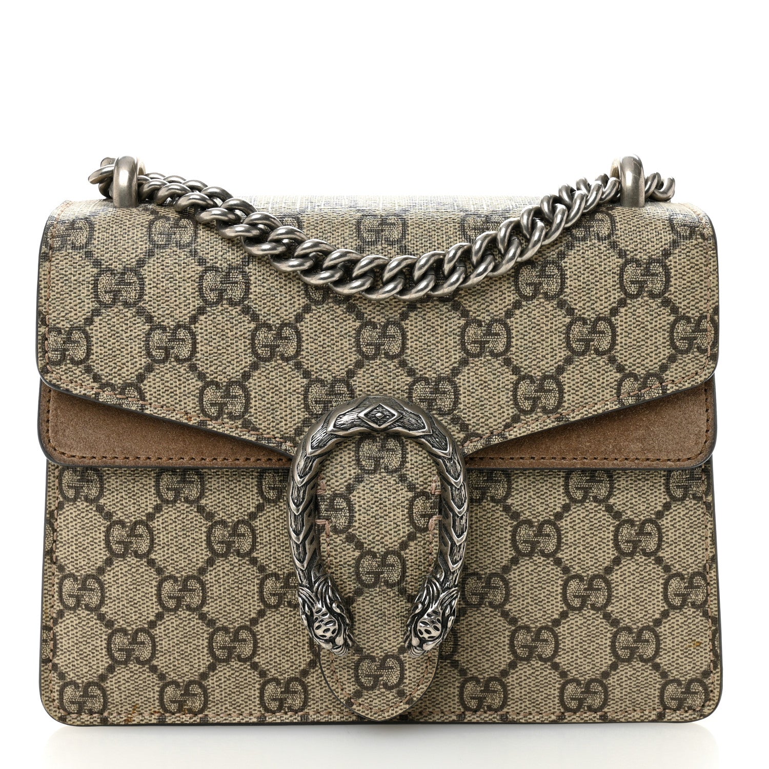 Gucci GG Supreme Monogram Mini Dionysus Shoulder Bag Taupe 1781481