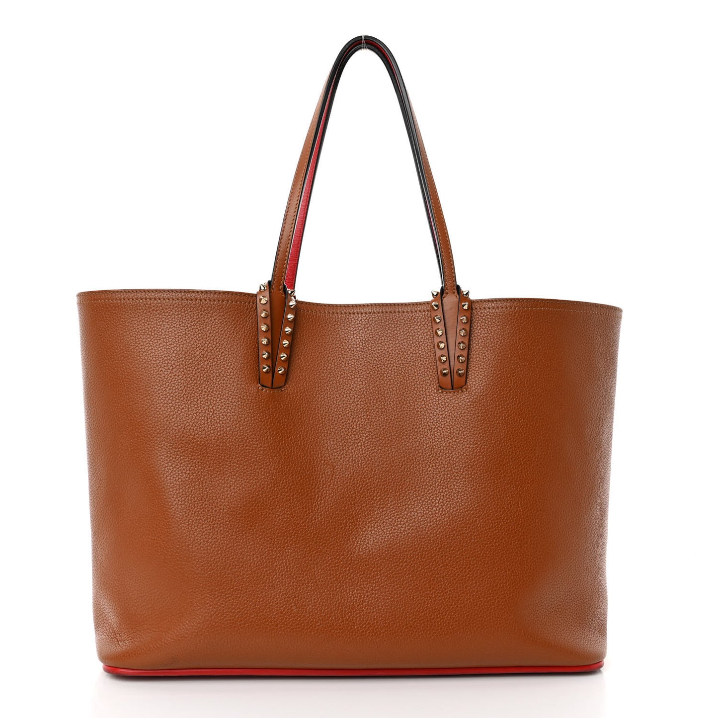 Calfskin Spikes East West Cabata Tote Cannelle