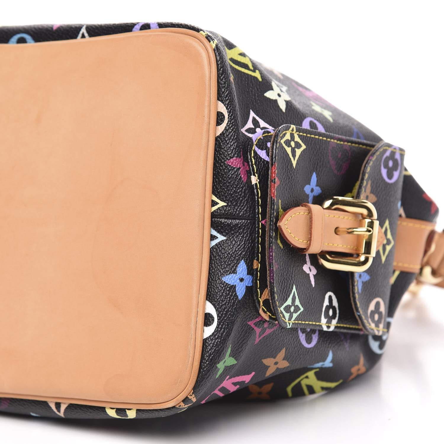 Louis Vuitton Monogram Multicolor Petit Noe Black 9 of 11