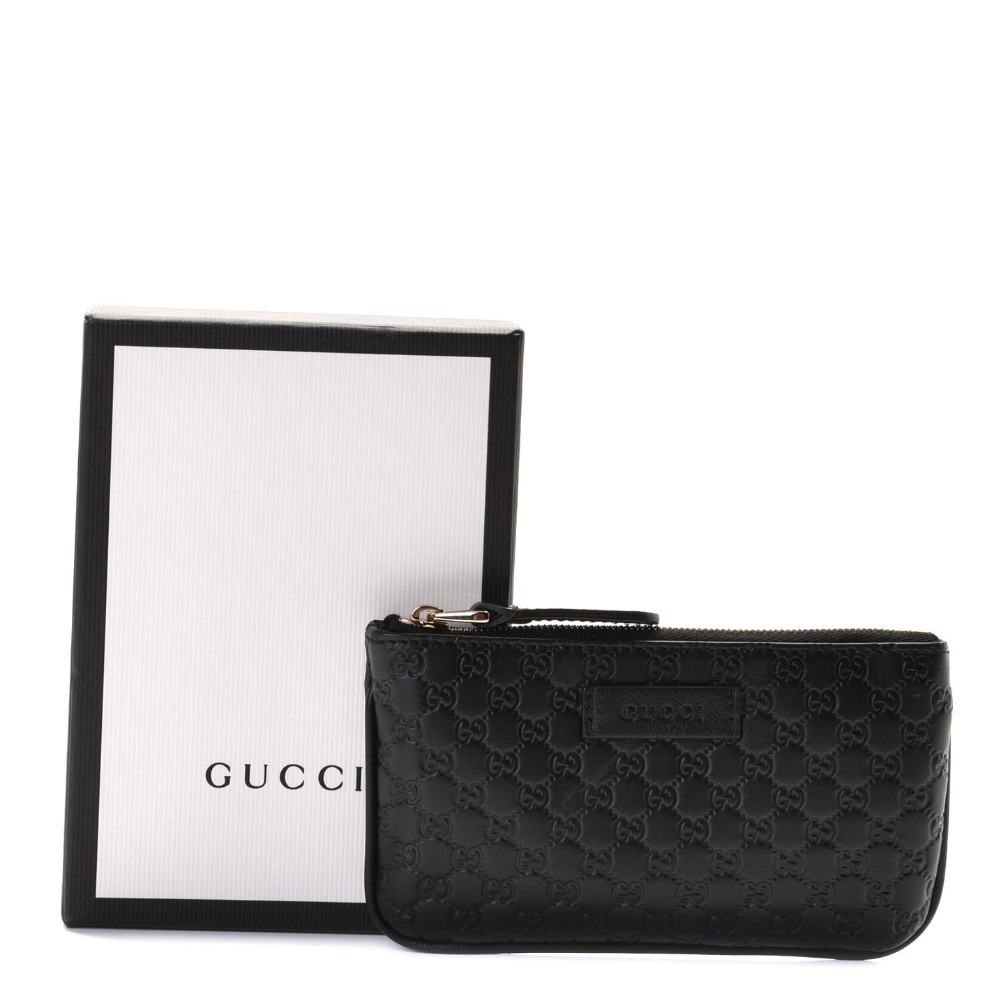 Microguccissima Key Ring Coin Case Black