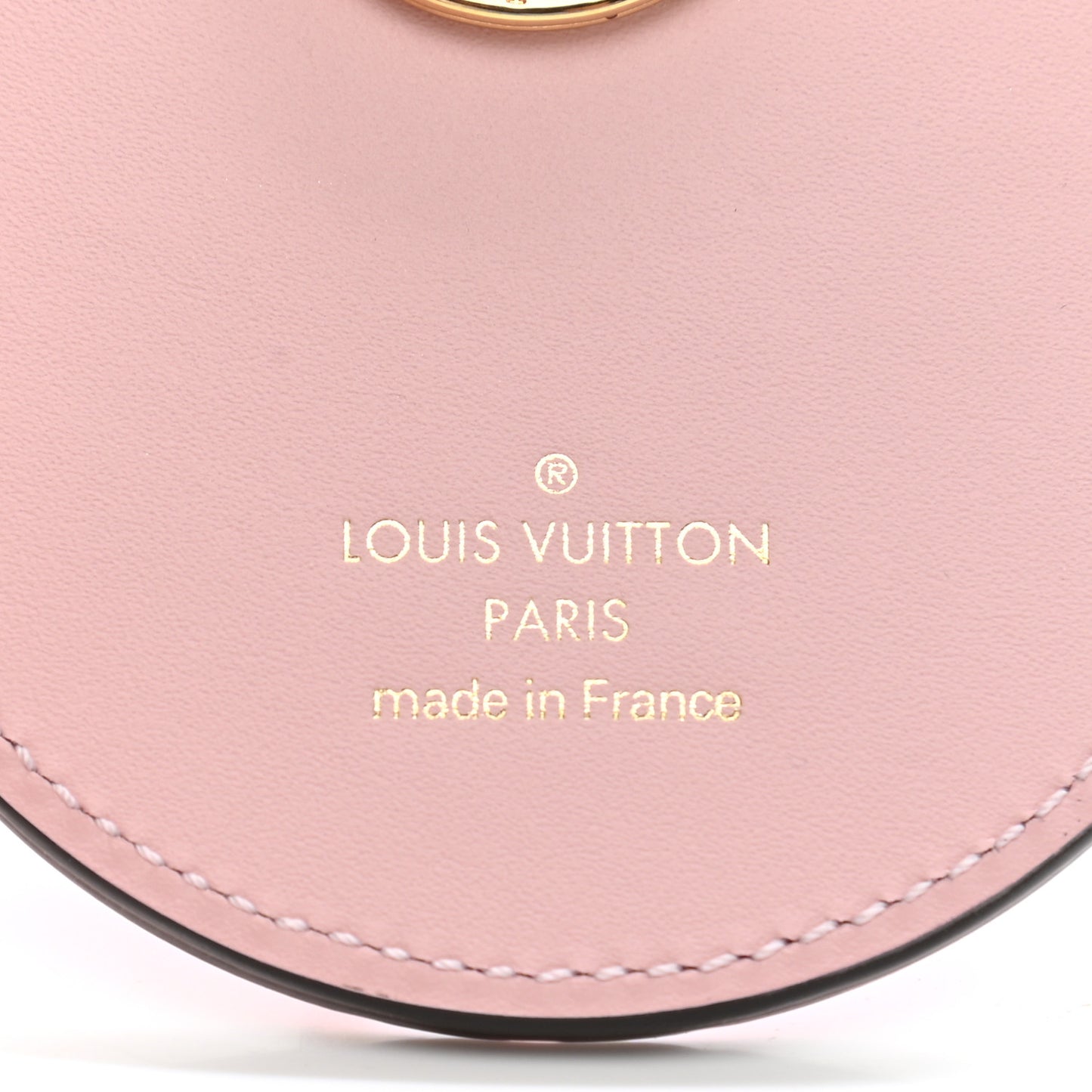 Calfskin Monogram Valentines Day Illustre Bag Charm Key Holder Rose Clair