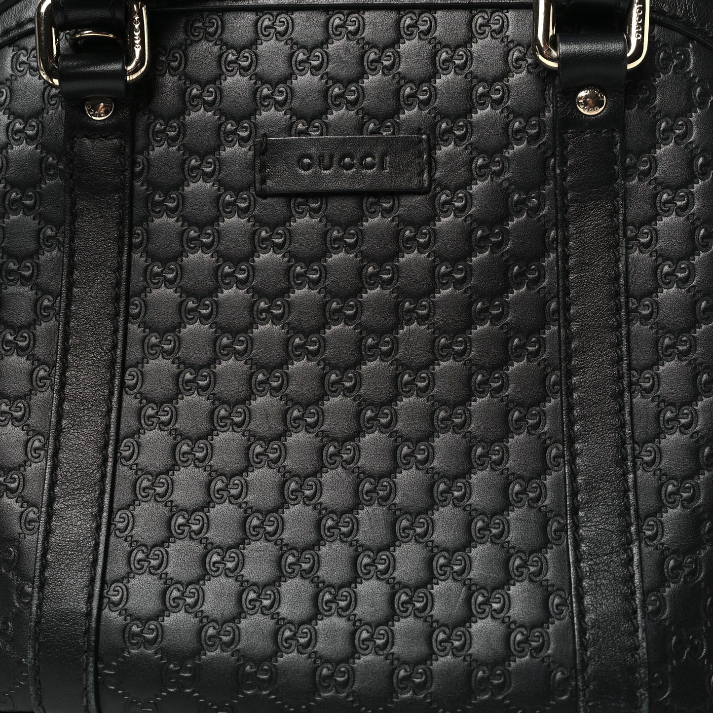 Microguccissima Mini Dome Bag Black