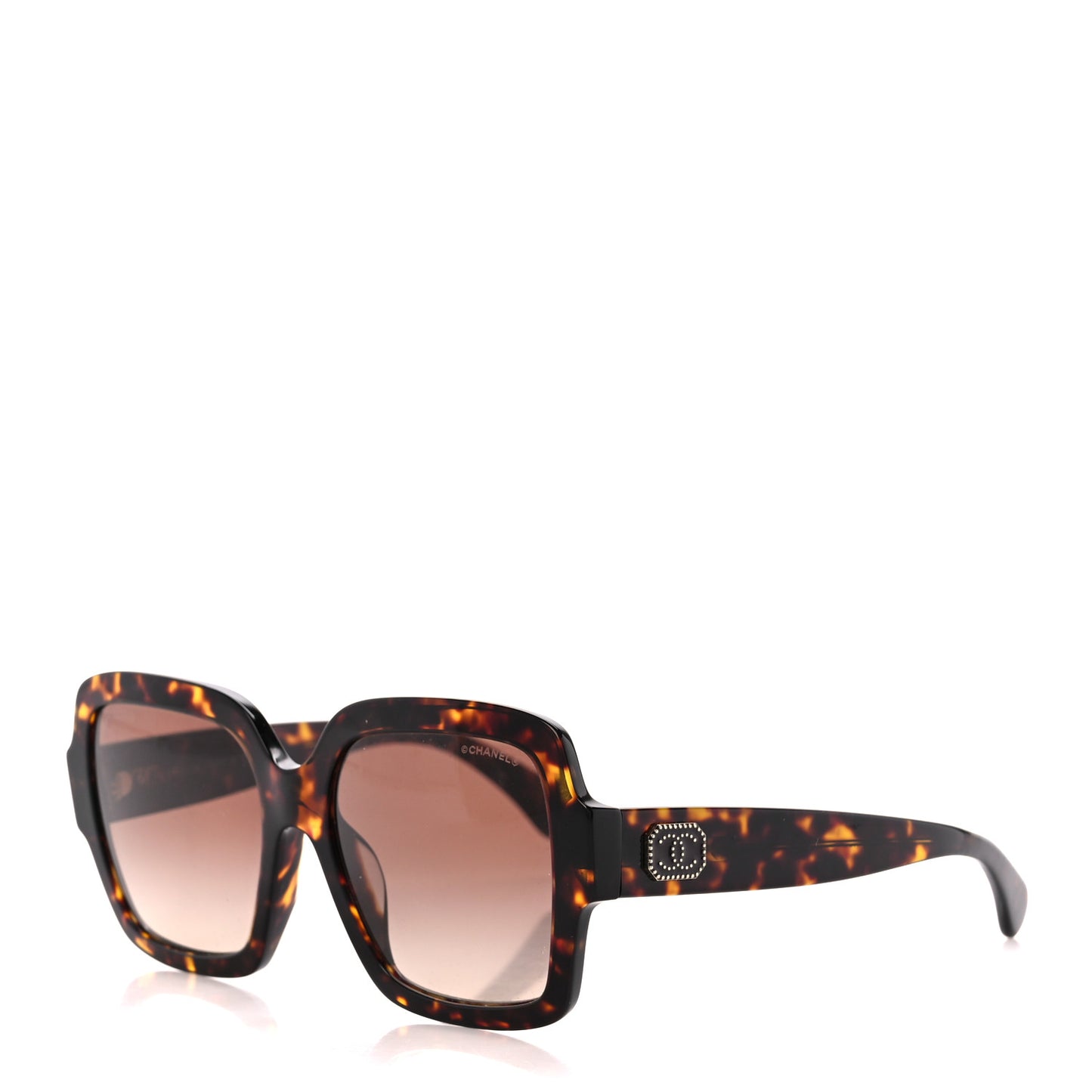 Acetate Square Strass CC Sunglasses 5479-A Tortoise