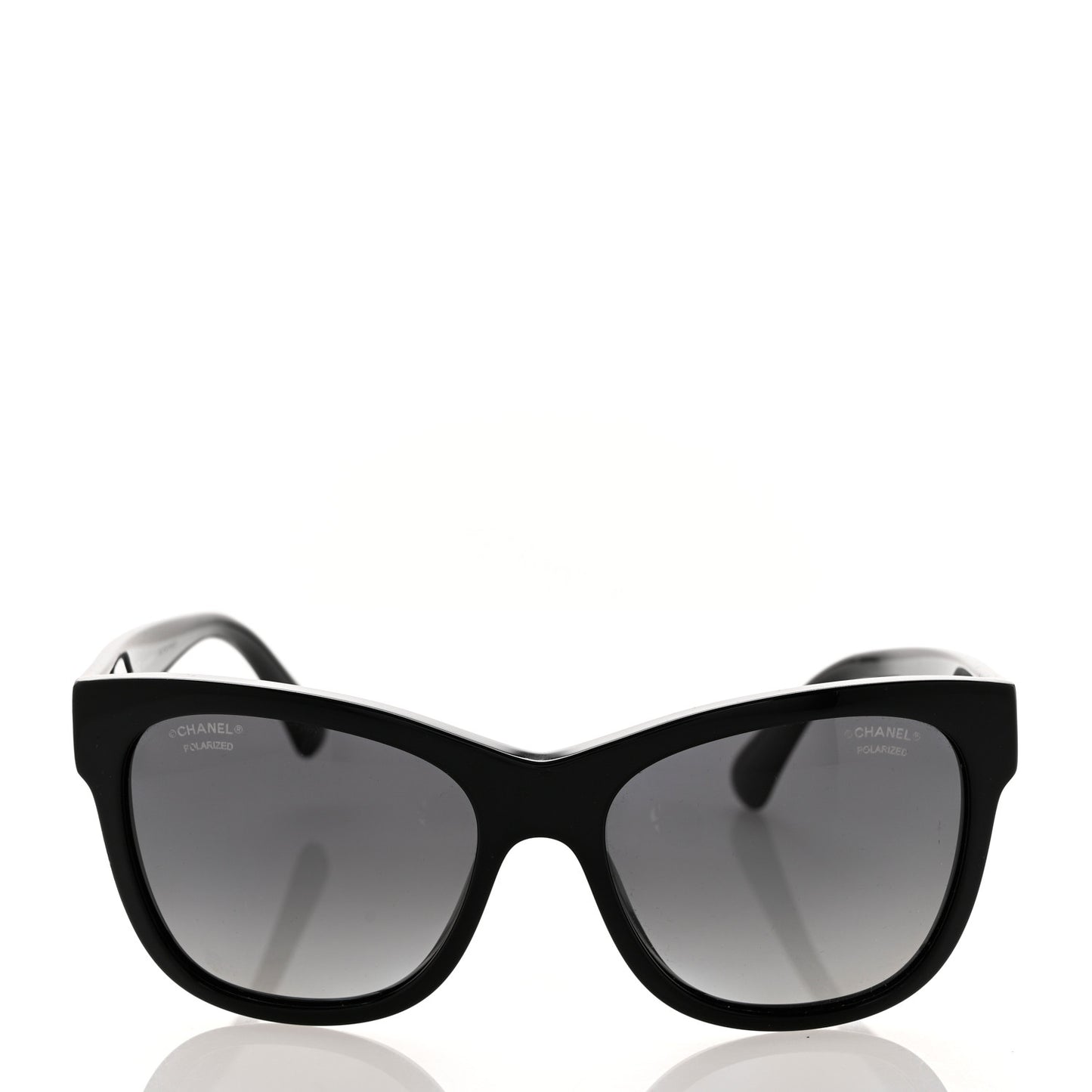 Acetate Polarized Square CC Sunglasses 5380 Black