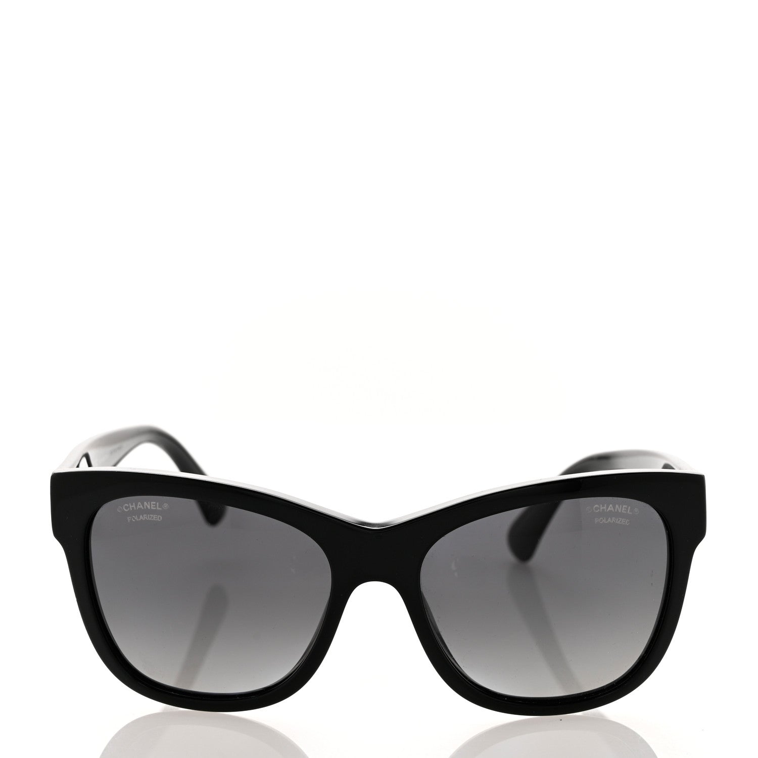 Chanel Acetate Polarized Square CC Sunglasses 5380 Black 2 of 8