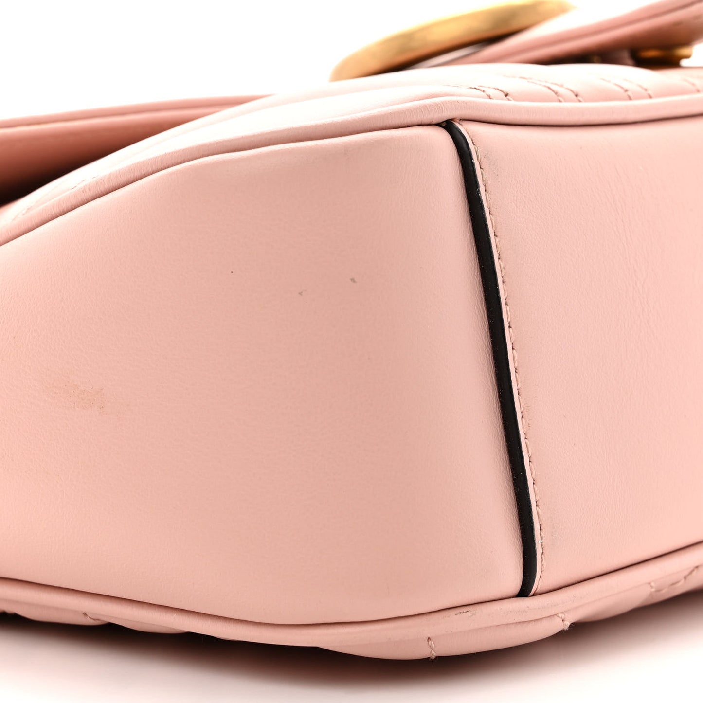 Calfskin Matelasse Small GG Marmont Shoulder Bag Perfect Pink