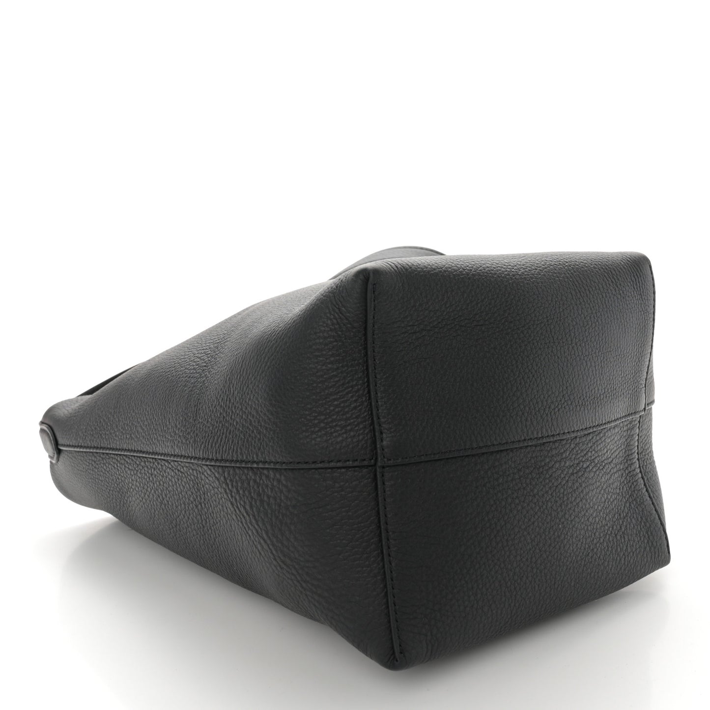 Grained Calfskin Medium N/S Park Tote Black