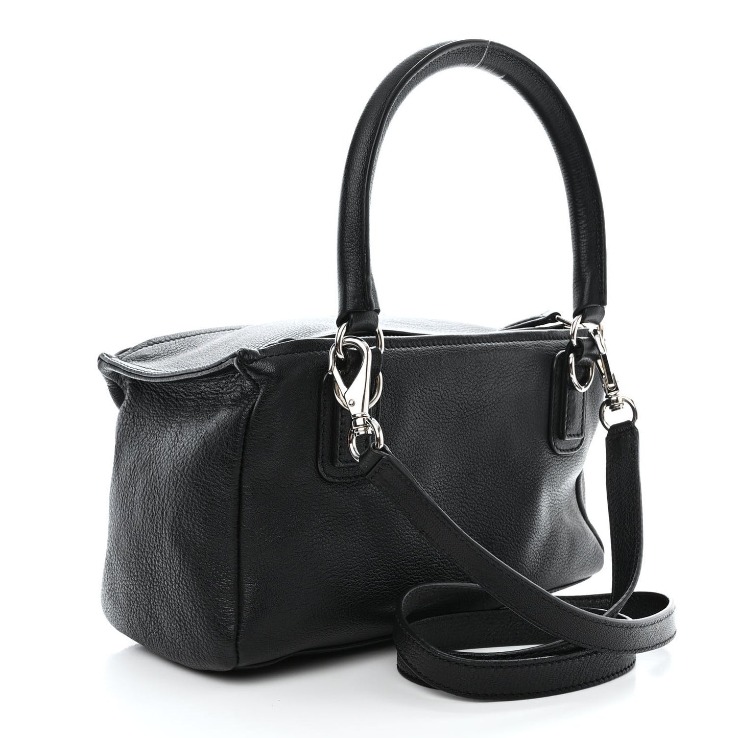 Sugar Goatskin Small Pandora Black