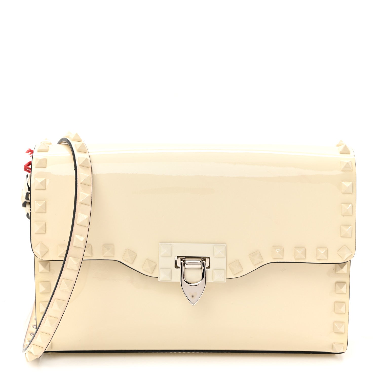Valentino Garavani Patent Monochrome Medium Rockstud Flip Lock