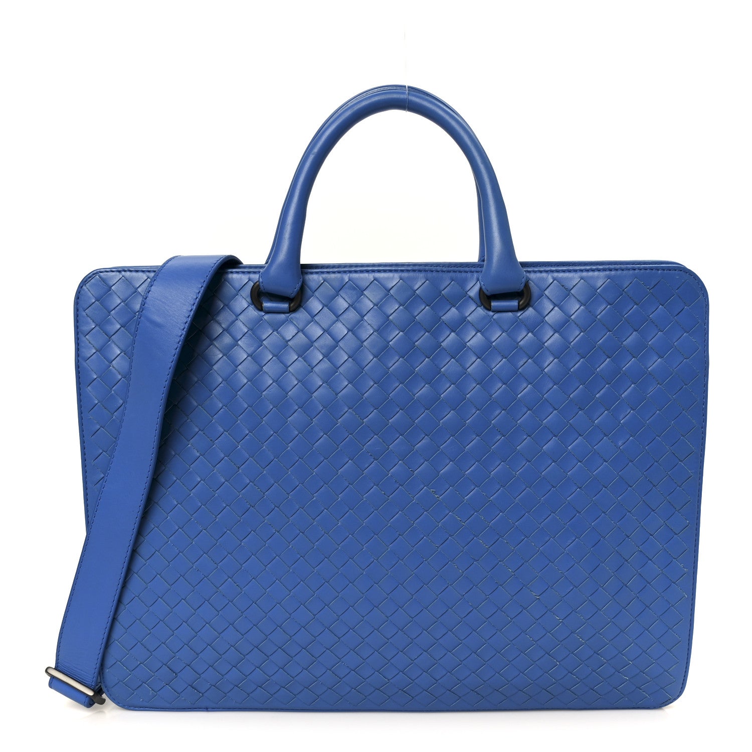 Bottega Veneta Nappa Intrecciato Briefcase Blue 1849144 – FASHIONPHILE