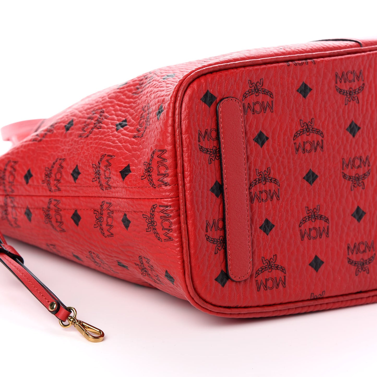 Visetos Medium Liz Reversible Shopper Tote Ruby Red