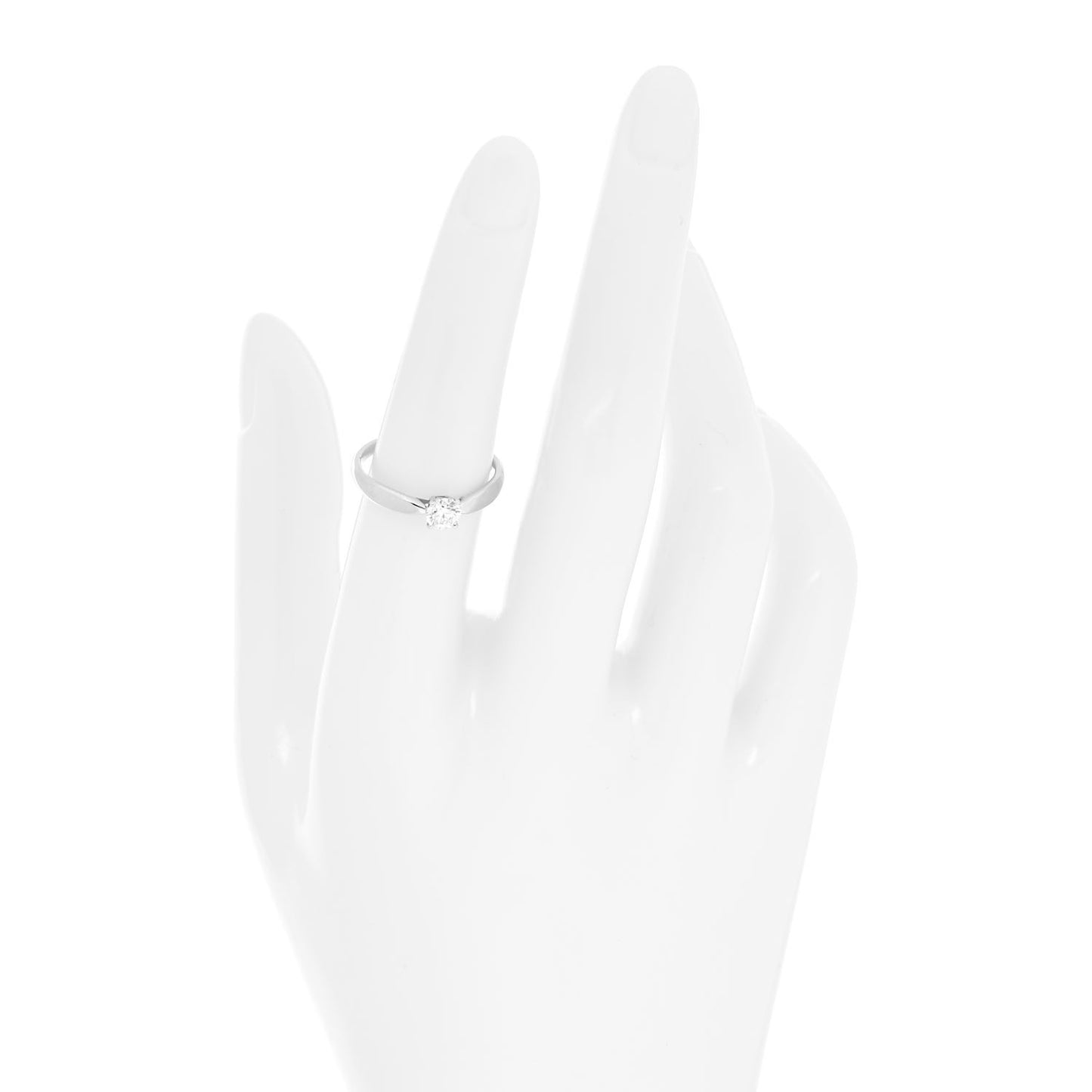 Platinum Diamond .33ct Harmony Solitaire Engagement Ring 52 6
