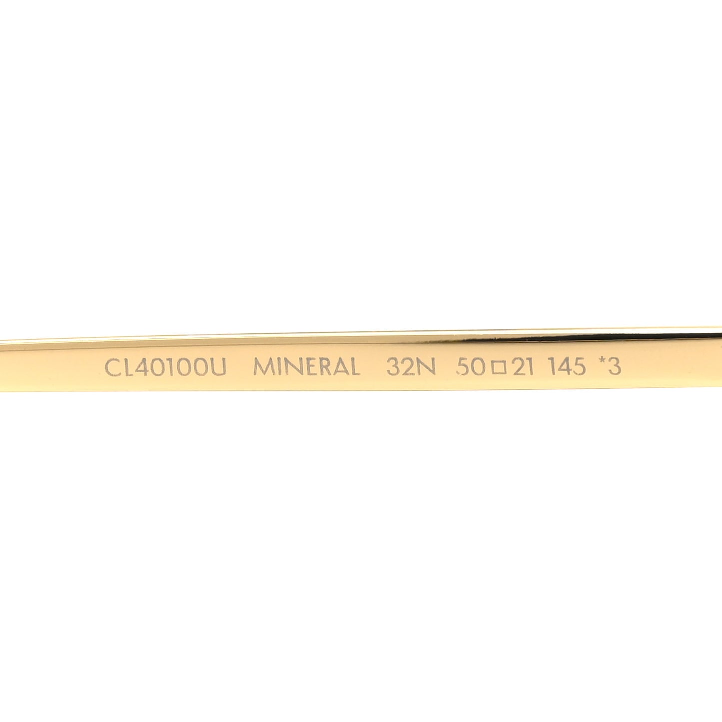 Metal Round Sunglasses CL40100U Gold