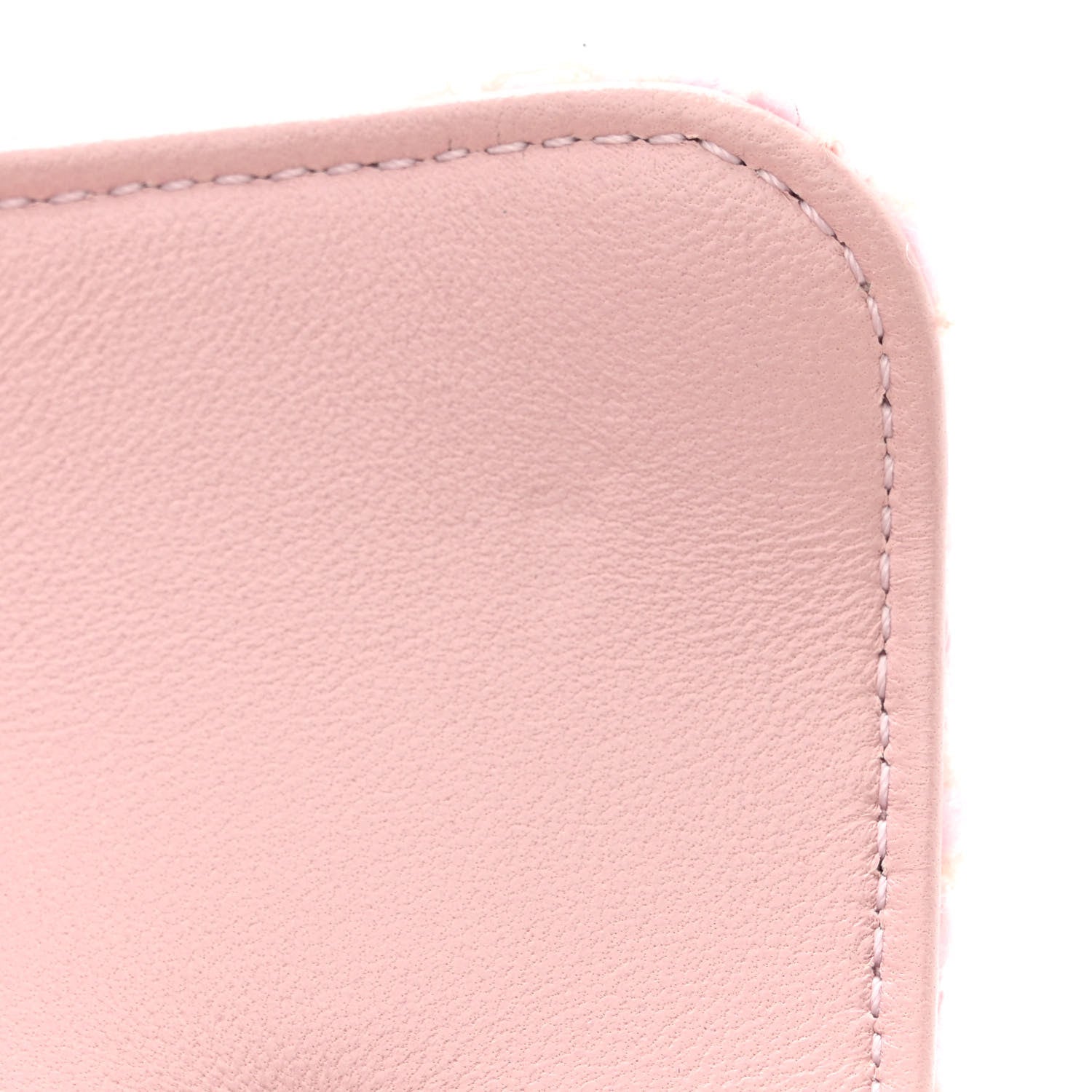 Chanel Tweed Quilted Double You Mini Flap Pink 13 of 14