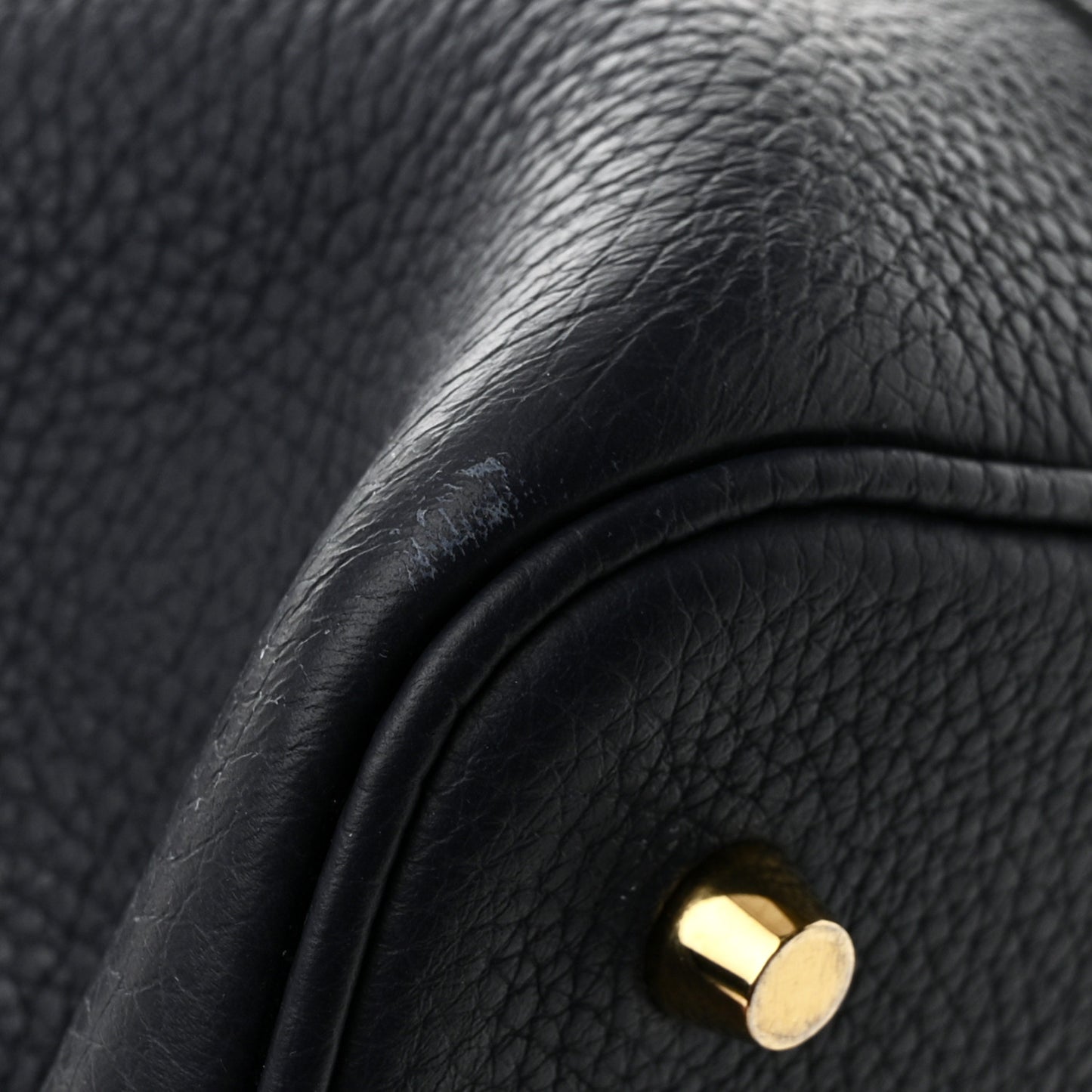 Taurillon Clemence Matte Alligator Picotin Lock Touch 22 Bleu Nuit