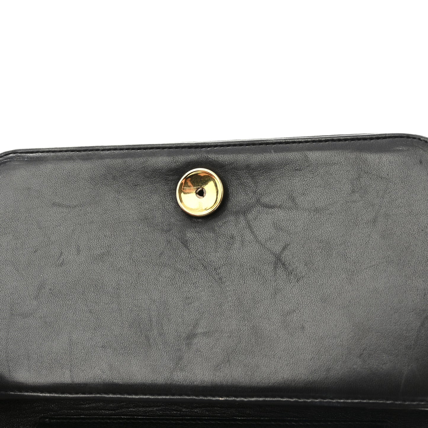 Lambskin Quilted Small Single Flap Bag Black