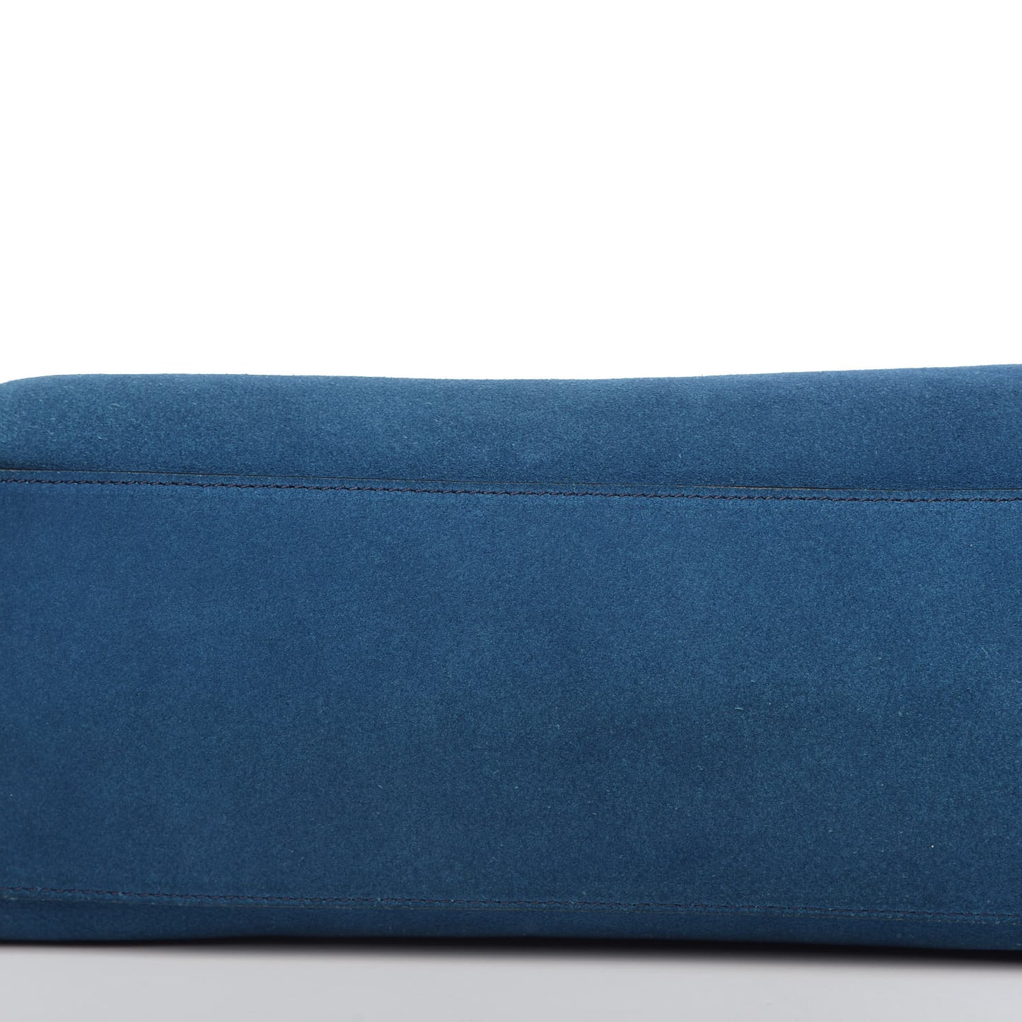 Suede Small Pandora Pure Flap Bag Electric Blue
