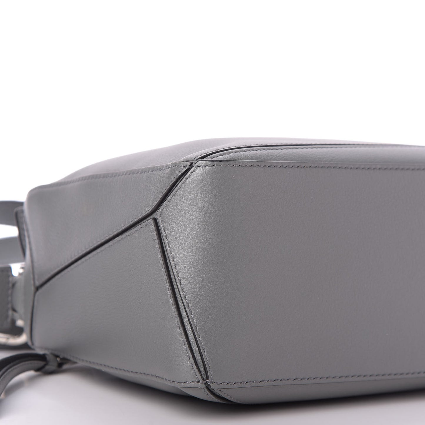 Calfskin Small Puzzle Bag Gunmetal