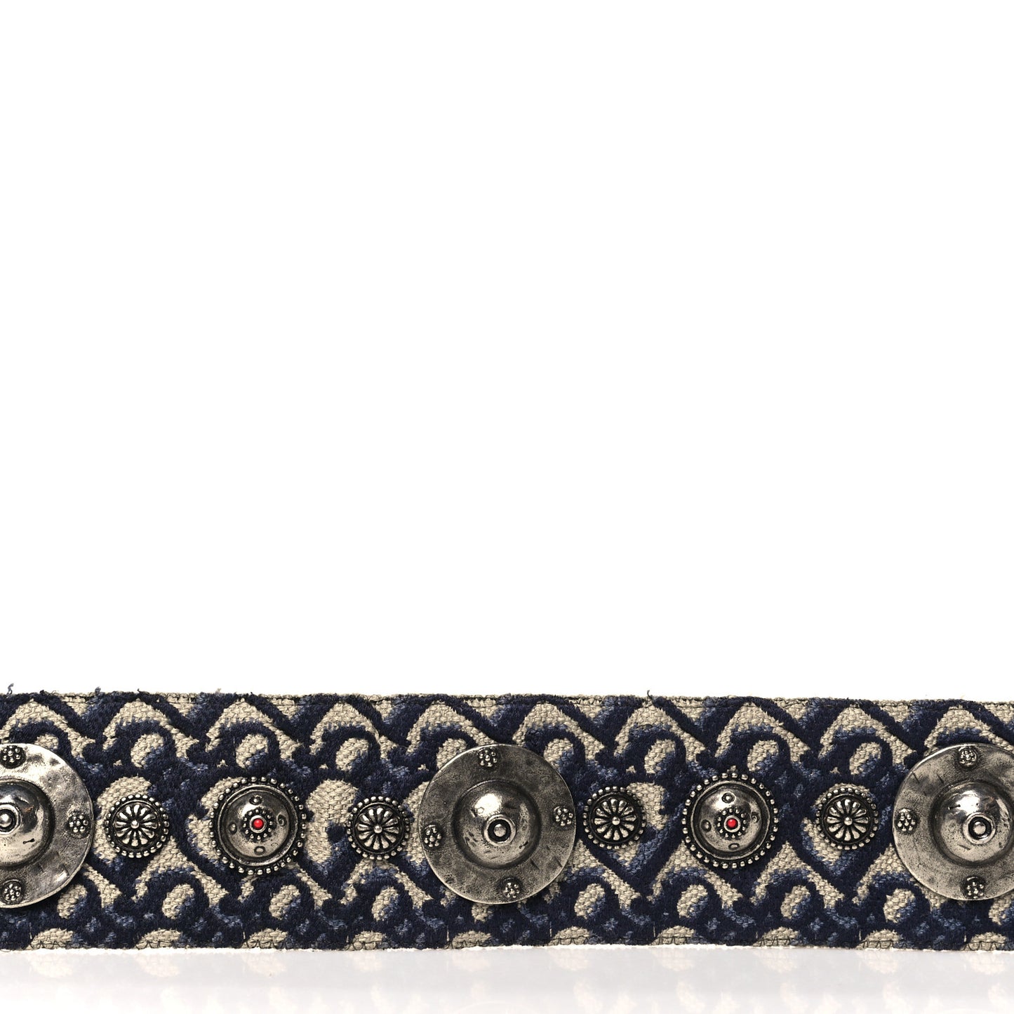 Oblique Studded Shoulder Strap Blue