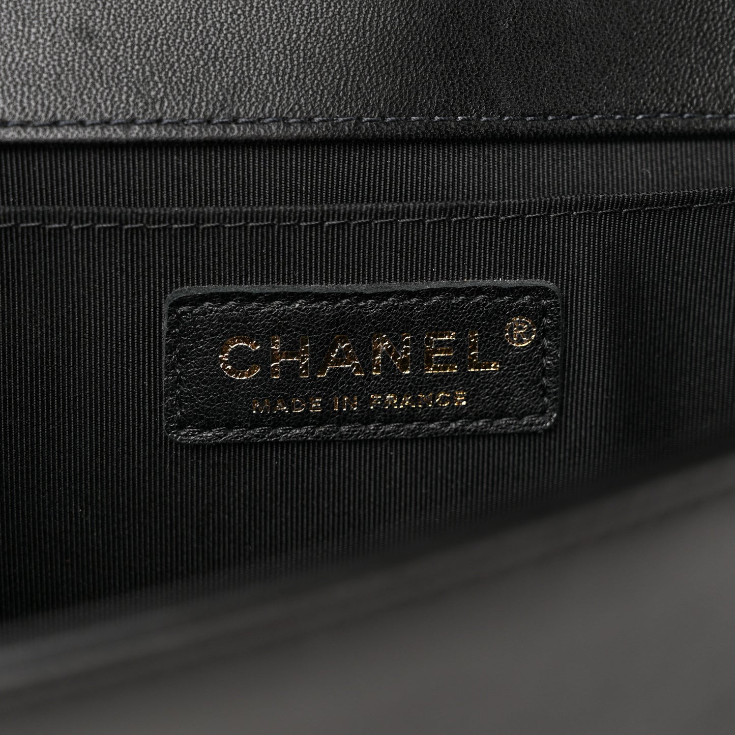 Lambskin Quilted Medium Boy Flap Black