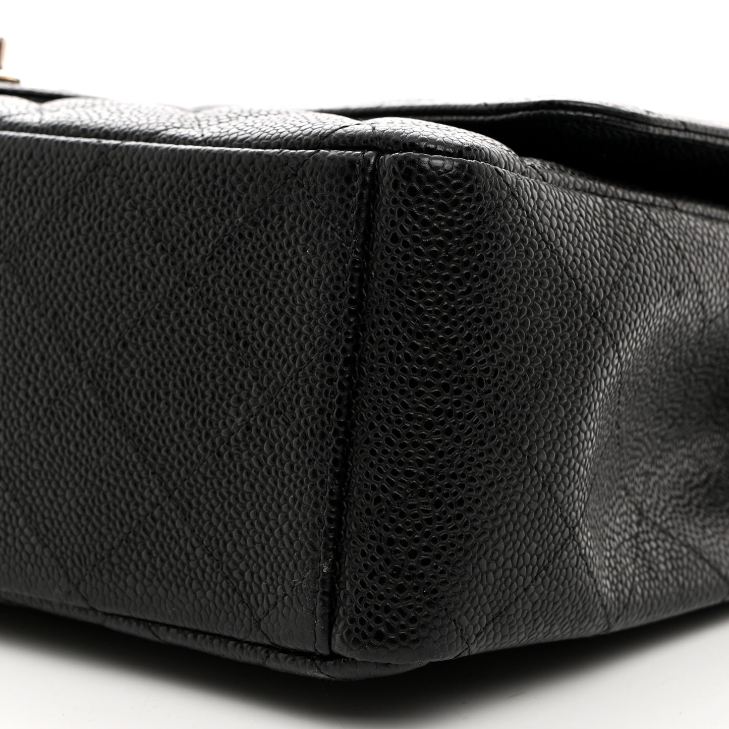 Caviar Quilted Maxi Double Flap Black